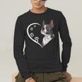 Boston Terrier Shirts For Women Girls Kids Heart Cute Men's Long Sleeve T-Shirt, funny gift