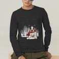 Boston Terrier In The Snow Merry Christmas Winter Men's Long Sleeve T-Shirt, funny gift