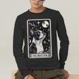 Boston Terrier Tarot Card Star With The Moon Men Women Kids Men's Long Sleeve T-Shirt, funny gift