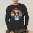 Boston Terrier UFO Alien Boston Terrier Dog Mom Dad Men's Long Sleeve T-Shirt, funny gift