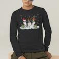 Christmas Boston Terrier Santa Dog Lover Men's Long Sleeve T-Shirt, funny gift