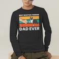 Cute Boston Terrier Best Boston Terrier Dad Ever Men's Long Sleeve T-Shirt, funny gift