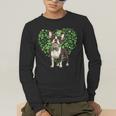Cute Boston Terrier Shamrock St Patrick's Day Dog Lover Men Women Kids Men's Long Sleeve T-Shirt, funny gift