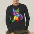 Dog Lover Boston Terrier Dog Colorful Boston Terrier Men Women Kids Men's Long Sleeve T-Shirt, funny gift