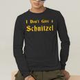 I Don't Give a Schnitzel T-Shirt Men's Long Sleeve T-Shirt, funny gift