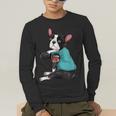 Father's Day Gift Dog Dad Boston Terrier i Love Dad Tattoo Men's Long Sleeve T-Shirt, funny gift