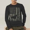 Frenchton Dad French Bulldog Boston Terrier Camo USA Flag Men's Long Sleeve T-Shirt, funny gift
