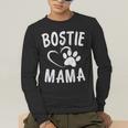 Fun Bostie Mama Dog Lover Apparel Boston Terrier Mom Men's Long Sleeve T-Shirt, funny gift