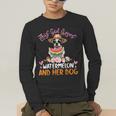 This Girl Loves Watermelon And Her Boston Terrier Dog Mother Men's Long Sleeve T-Shirt, funny gift