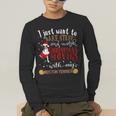 Watch Christmas Movies With My Boston Terrier Bostie Men's Long Sleeve T-Shirt, funny gift