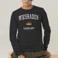 Wiesbaden Germany Vintage Athletic Sports Men's Long Sleeve T-Shirt, funny gift