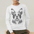 Boston Terrier Dog Bostie Nature Memorial Idea Men Women Men's Long Sleeve T-Shirt, funny gift