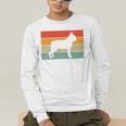 Boston Terrier Dog Lover Retro Vintage Cool For Dog Owner Men's Long Sleeve T-Shirt, funny gift