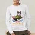 Boston Terrier Merry Christmas Tree Lights Dog X-Mas Dogs Men's Long Sleeve T-Shirt, funny gift