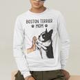 Boston Terrier Mom Dogs Mum Woman Men's Long Sleeve T-Shirt, funny gift