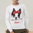 Boston Terrier Mum Dog Woman Idea Men's Long Sleeve T-Shirt, funny gift