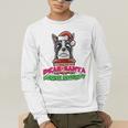 Boston Terrier Santa Claus Christmas Dog Men's Long Sleeve T-Shirt, funny gift