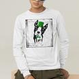Cool Saint Patrick's Boston Terrier T Shirt For Dogs Lovers Men's Long Sleeve T-Shirt, funny gift