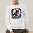 Cute Boston Terrier Halloween Costume Dog Lover Women Girls Men's Long Sleeve T-Shirt, funny gift