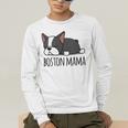 Cute Boston Terrier Boston Mama Men's Long Sleeve T-Shirt, funny gift
