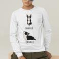 Inhale Exhale Yoga Boston Terrier Tshirt Men's Long Sleeve T-Shirt, funny gift