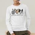 Peace Love Boston Terrier Boston Terrier Lover Dog Mom Men's Long Sleeve T-Shirt, funny gift