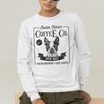 Retro Boston Terrier Coffee Dog Mom Coffee Lover Men's Long Sleeve T-Shirt, funny gift