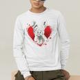 Valentine's Day Boston Terrier Dog Men's Long Sleeve T-Shirt, funny gift