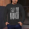 Best Boston Terrier Dog Mom Ever USA Flag For Men Women Kids Men's Long Sleeve T-Shirt, funny design