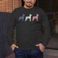 Boston Terrier 4th Of July Dog Patriotic USA Flag Man Woman Men's Long Sleeve T-Shirt, funny design