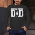 Boston Terrier Dad Of A Bostie Dad Bostie Father Men's Long Sleeve T-Shirt, funny design