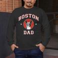 Boston Terrier Dad Dog Father For Men Women Kids Men's Long Sleeve T-Shirt, funny design