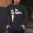 Boston Terrier Dad The DogFather Shirt Boston Terrier Men's Long Sleeve T-Shirt, funny design