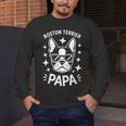Boston Terrier Dad Boston Terrier Men's Long Sleeve T-Shirt, funny design