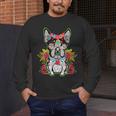 Boston Terrier Dia De Los Muertos Day Of The Dead Dog Skull For Men Women Kids Men's Long Sleeve T-Shirt, funny design