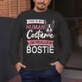 Boston Terrier Dog Bostie Halloween Costume Dog For Kids Men's Long Sleeve T-Shirt, funny design