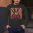 Boston Terrier Dog Japanese Art Samurai Ukiyo-e Men's Long Sleeve T-Shirt, funny design