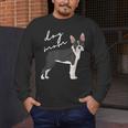 Boston Terrier Dog Mom Woman Women Men's Long Sleeve T-Shirt, funny design