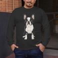 Boston Terrier Dog Motif Pet Art Boston Terrier For Men Women Kids Men's Long Sleeve T-Shirt, funny design