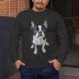 Boston Terrier Dog Motif Pet Art Boston Terrier Men Women Kids Men's Long Sleeve T-Shirt, funny design