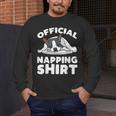 Boston Terrier Dog Official Sleeping Shirt Men Women Kids Men's Long Sleeve T-Shirt, funny design