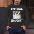 Boston Terrier Dog Official Sleepshirt Pajamas Nightgown For Men Women Girls Kids Men's Long Sleeve T-Shirt, funny design