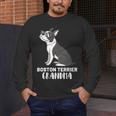 Boston Terrier Dog Owner Grandma Men's Long Sleeve T-Shirt, funny design