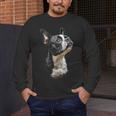 Boston Terrier Dog Graphic Pet Art Boston Terrier For Men Women Kids Men's Long Sleeve T-Shirt, funny design