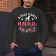 Boston Terrier Grandma Nana Dog Lover Christmas Men's Long Sleeve T-Shirt, funny design