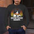 Boston Terrier Grandpa Dog Owner Boston Terrier Men's Long Sleeve T-Shirt, funny design