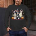 Boston Terrier Halloween Costume Mummy Witch Ghost Dog Lover For Men Women Kids Men's Long Sleeve T-Shirt, funny design
