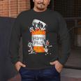 Boston Terrier Happy Pills T-Shirt Men's Long Sleeve T-Shirt, funny design