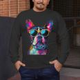 Boston Terrier Lovers Pop Art Boston Terrier Men's Long Sleeve T-Shirt, funny design
