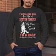 Boston Terrier Mom American Gentleman Dog Lover Mother's Day Men's Long Sleeve T-Shirt, funny design